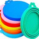7 Pcs Pet Can Covers, Food Can Lids, Universal BPA Free Silicone Can Lids Covers