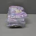 10 x Hiroyuki Iridescent Makeup Bag, 14 inches Cosmetic Bag, Large Capacity Travel Pouch (Hair, purple)