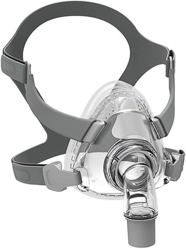 Full Face CPAP Mask, Full Cover Replacement Kit, Comfort Series Nasal CPAP MASK, Cpap Masks Includes Headgear, Cushion, Frame and Elbow, Gray (L)