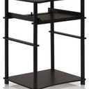 Furinno Home Computer Desk, Espresso/Black, 16 Inch