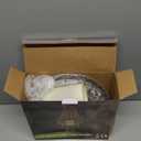 Hanging Candle Chandelier Outdoor, Battery Operated Clear Acrylic Beaded Chandelier with Flickering Led Candle Light S Hooks Modern Lantern for Garden Yard Patio Gazebo Room Indoor Decorations, 28H