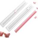 EchoDone Butterfly Tube Column Silicone Soap Candle Mold Embed Soap Making Supplies Silicone Mold for Soap