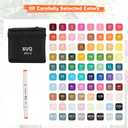 Alcohol Markers, 80 Colors Dual Brush Tip Permanent Art Markers, Coloring Marker, for Book Painting Card Making, Christmas gift for Adults Great Value Pack for Beginners