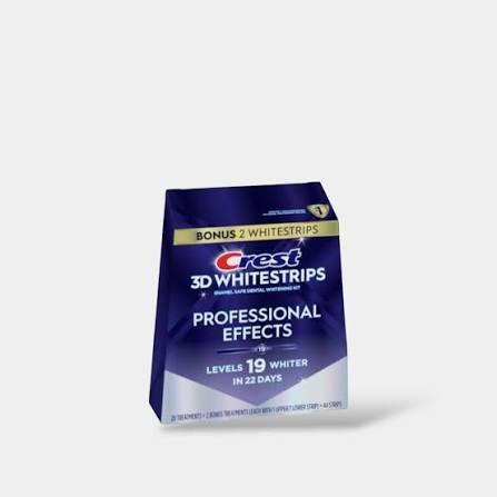 CREST 3D WHITESTRIPS PROFESSIONAL EFFECTS TEETH WHITENING STRIPS, 22 TREATMENTS