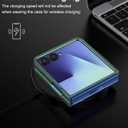 Foluu Slim Fit Case for Samsung Galaxy Z Flip 7, Ultra Thin Matte PC with Non-Slip Grip Full Protection Protective Cover for Samsung Galaxy Z Flip7 5G 2025 (Green)