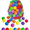 50 100 200 400 pcs Soft Plastic Ball Pit Balls for Baby Toddler Kids, Size 5.5 cm