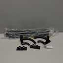 ENJOYBASICS Double Curtain RodBlackout Wrap-Around Curtain Rods for Windows 28 to 48 InchAdjustable from 32 to 57 Inch for Room Darkening Curtains, Matte Black