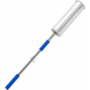 48 Inch Stretch Film Dispenser Pole Holder, Heavy Duty Long Handle Stretch Wrap Dispenser for Pallet Wrapping, Pallet Wrap Dispenser Fits 12"-20" Film Rolls with 1.5"-3" Core, Warehouse Packaging Tool