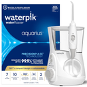 Waterpik Aquarius Water Flosser For Teeth Cleaning, Gums, Braces, Dental Care, Electric Power With 10 Settings, 7 Tips For Multiple Users And Needs, ADA Accepted, White WP660