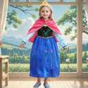 ZaisuiFun Princess Costume for Little Girls Kids Cosplay Dress Up Birthday Party Halloween Christmas Outfit, 6-7 Years(Tag 140)