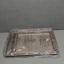 HONGBAKE Baking Sheet Pan Set of 3, Cookie Sheets for Oven, Nonstick Half/Quarter/Jelly Roll Pans with Diamond Texture Pattern, 0.8mm Thick Heavy Duty Cookie Tray, Champagne Gold