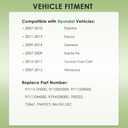 AC Heater Blower Motor Assembly Compatible with Hyundai Vehicles - Elantra 2007-2010, Equus 2011-2013, Santa Fe 2007-2009 - Replace# 700222