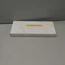 Faucet Mat for Kitchen Sink, Diatomite Stone Drying Sink Protectors, Bathroom Faucet Splash Guard, Quick Dry Water Absorbing, Non-Slip Stone Tray for Kitchen Counter, White, 20" x 3.9"