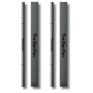 The Men Pen - Waterproof Eyebrow Pen | Beard Filler for Men | Microblading Eyebrow Pen | Hair Filler | Anti-Smudge | Mustache, Beard & Eyebrow Filler | Dark Brown (Pack of 2)
