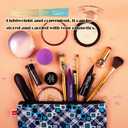 4 Pack Handheld Folding Fans with Funny Italian Quote Ecological Air Conditioning, Blue Green Ombre Fabric & Bamboo Hand Fan, Eco-Friendly Summer Cooling Tool for Travel, Beach & Party Favors