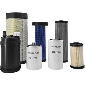 1001199738 1000-Hour Service Filter Kit for JLG SkyTrak T4F ULS 6036 6042 8042 10042 10054 Telehandlers, 7 Pcs Maintenance Set 1319726 70025852 70026234 70026453 70024152 70025853 70027609
