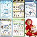 Eaasty 6 Pack Kids Pretend Play Notepads 4 x 6 Inch Playtime Pads for Kids 40 Pages Pretend Notebooks Imaginative Role for Toddlers (Boys)