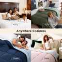 Bedsure Comforters Queen Size Duvet Insert, All Season Bed Comforter, Quilted Down Alternative Duvet, Box Stitched Comforter with Corner Tabs, Machine Washable, 88 x 88 Inches (Green/Light Green)