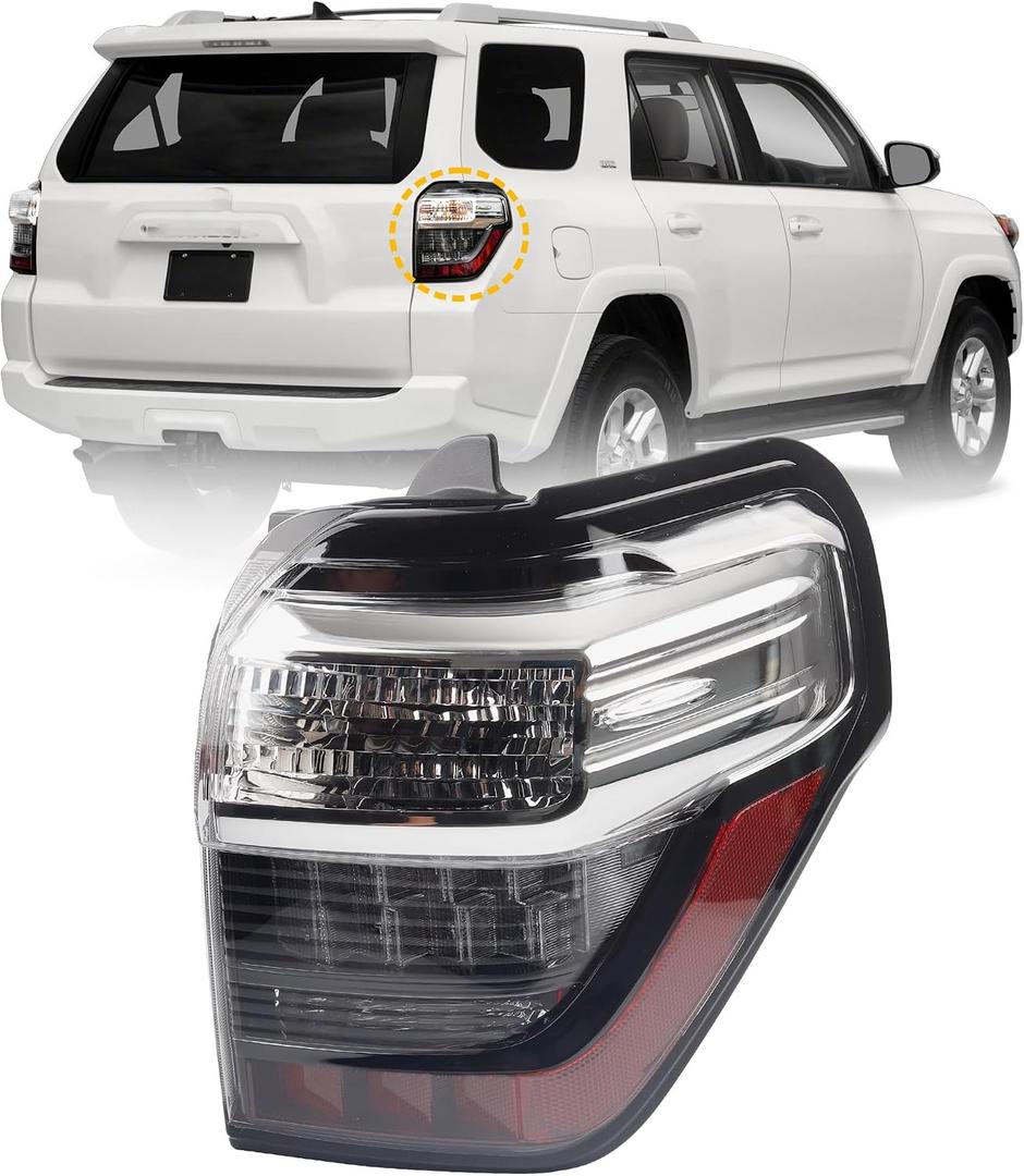 Dasbecan Right Passenger Side Tail Light Compatible with 2014-2024 Toyota 4Runner Rear Tail Lamp Replace# 8155135400