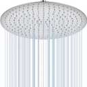 16 inch Ceiling Round Rain Shower Head Brushed Nickel - All Metal Stainless Steel 304, Full Body Round Rainfall Shower with 230 Silicone Nozzles