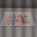 AACORS Christmas Pillow Cover 12X20 Inch Watercolor Christmas Tree Stars Decoration Holiday Farmhouse Winter Pillow Case for Sofa Couch DecorPink AA615-12