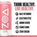 ZOA Zero Sugar Energy Drinks - White Peach | Healthy Energy Formula with Natural Caffeine, Daily Vitamin C, Essential B-Vitamins | Gluten-Free, Keto Friendly | 12 Ounce Cans (Pack Of 12) (EXP 01/03/27)