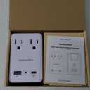 2000 W Travel Adapter Kit w/ 2 USB Ports & Outlets - International Power Adapter Plug Europe US UK Adaptor - 220-110V Adapter - Smart 2.4 A USB Electrical Charger Dual Voltage Device Sublimeware