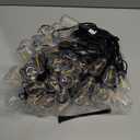 Brightever LED Outdoor String Lights 100FT Patio Lights with 52 Shatterproof ST38 Vintage Edison Bulbs, Outside Hanging Light Waterproof for Porch, Deck, Garden, Backyard, Balcony, 2700K Dimmable (100FT-Warm White, Black Wire)