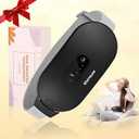 Portable Cordless Heating Pad Cramps:COSYGLOW 6 Heat Levels 6 Massage Modes, 3S Fast Heating,Period Menstrual Electric Heating Pad for Back Pain Relief,Gifts for Women and Girls(Black)