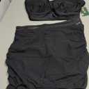 Aqua Eve Women Underwire Bikini Set - High Waisted Two Piece Swimsuit Tummy Control Bathing Suit 2025 Push Up Swimwear (X-Large, Black)