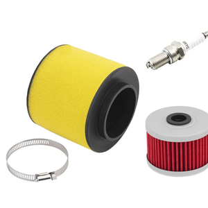 Air Filter 17254-HN5-670 &Oil Filter & Spark Plug Compatible with Honda Rancher TRX350FE TRX350FM TRX350TE TRX350TM 2000 2001 2002 2003 2004 2005 2006 10-99200
