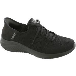 Skechers Women's Martha Stewart Ultra Flex 3.0-Back on Track Hands Free Slip-ins (9.5, Black/Black=bbk)