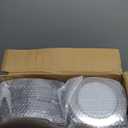 bUCLA 600PCS Black and Gold Disposable Dinnerware Set - Black Plastic Plates Disposable for Party Include 100 Dinner&100 Dessert Plates,100 Knives,100 Forks,100 Spoons,100 Cups for Party & New Year