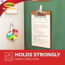Command Medium Utility Hooks, 20 Hooks and 24 Strips, Damage-Free Hanging Wall Hook with Adhesive Strips, No Tools Great for Hanging, Organization and Storage, Holds up to 3 lb