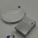 1 Pack 6 Inch 5CCT Ultra-Thin LED Recessed Ceiling Light with Junction Box, 2700K/3000K/3500K/4000K/5000K Selectable, 12W 110W Eqv, 1100LM Dimmable Canless Wafer Downlight for Kitchen Hallway, ETL&FCC