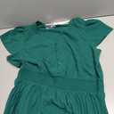 PRETTYGARDEN Women's Summer Maxi Dresses 2026 Trendy Casual Button V Neck Ruffle Cap Sleeve Long Flowy Spring Pleated Dress XL