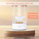 2 x Multi-Functional Electric Makeup Brush Cleaner - Automatic, Energy Saving Makeup Brush Cleaner: Convenient and efficient Makeup Brush Cleaning Solution (Pearl white)