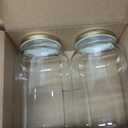 kitchentoolz 2 Pack - 1 Gallon Glass Mason Jar Wide Mouth with Airtight Metal Lid - Safe for Fermenting Kombucha Kefir - Pickling, Storing and Canning- BPA-Free Dishwasher Safe- Made in USA