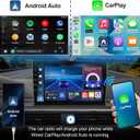 4Core+64G Android 14 Double Din Car Radio Stereo for Nissan Rogue 2008-2013 with 9" Touchscreen Radio Built-in Wireless Carplay/Android Auto/GPS/Bluetooth/FM/AUX-in/SWC/Backup Camera