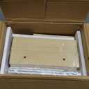 QEEIG Bathroom Shelves Over Toilet - Paper Storage Wall Mounted Farmhouse Decor Decorations Aesthetic Dcor Sign Small Floating Shelf 2+1 Set 16 inch, Rustic Brown (020BN)