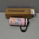 Fanhaw 14 Oz Kids Insulated Water Bottle with Straw - Stainless Steel Double Wall Vacuum Cup, Leakproof, BPA Free, Suitable for Boys and Girls(Pink - Sweat Mermaids)