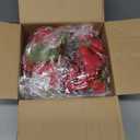 NUPTIO Peony Artificial Flowers for Centerpieces: 2 Pcs 9.4 inch Diam Red Faux Peony Flowers Fake Flower Balls Arrangement Bouquet Wedding Centerpieces for Tables Wedding Centerpiece Decorations