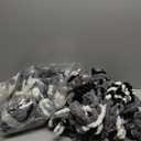 Multi-Pack Chunky Yarn for Hand Knitting - Chenille Blanket Yarn for Crocheting Blankets - 228 Yds/61.6 Oz Rainbow Ombre Yarns - Super Bulky Soft Thick Mixed Color Jumbo Yarns (8, Black-White-Grey)