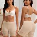 INNERSY Women's Slip Shorts for Under Dresses Lace Safety Shorts Anti Chafing Boyshort Underwear (M)
