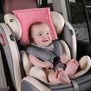 Silky Head Carseat Cover for Baby Silk Feeling Satin Car Seat Head Cover for Babies Headrest Protector 2pcs Pink for Girls Infant Sleeping Hair Protection