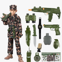 Army Costume for Boys, Halloween Boys Costume Military Soldier Pretend Set, Halloween Party Costumes for Boys 3-10