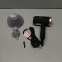 Hair Dryer, CONFU Blow Dryer with Diffuser, 21000PRM Professional Hairdryer, Portable Lightweight Fast Drying Negative Ionic Blow Dryer, Hair Diffuser for Curly Hair for Home Travel (Black)