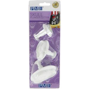 PME SKU202 Novelty Plunger Cutters-Skull Set of 3