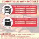 7672 Flat Top Crafted Griddle for Weber Genesis II 300 & 400 Series E-330 S-310 E-435 S-435, Griddle Insert for Weber Genesis 2022+ SX-325S EX-325S, Spirit 200/300 Smokefire EX4 EX6 Crafted Frame Kit