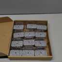 24 Pcs Chair Leg Floor Protectors Rectangle, Silicone Felt Furniture Leg Pads Caps Covers for Hardwood Floors, Fit L:1-1/2" to 2", W:3/4" to 1"